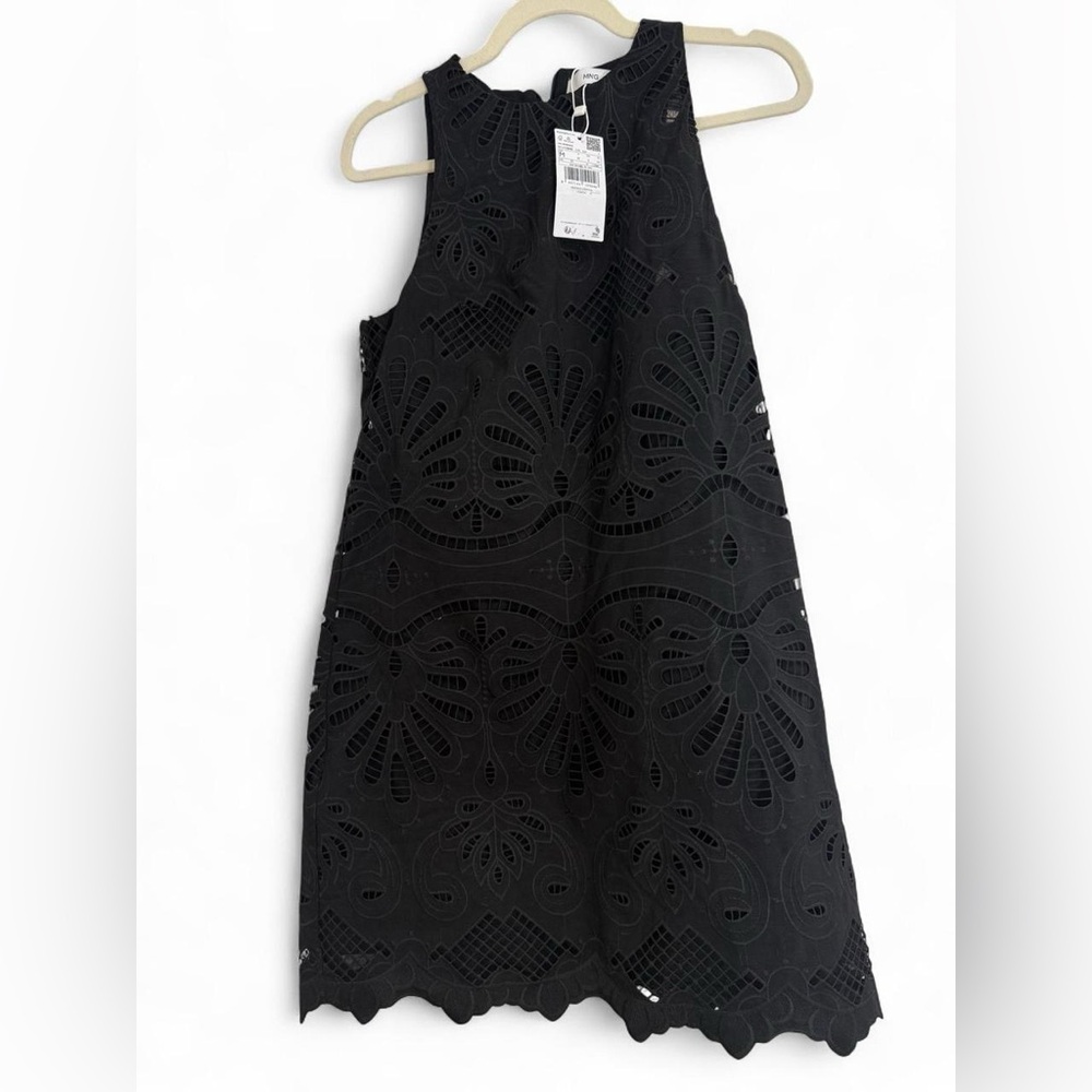 Embroidered short a line zip up dress - NEW - Picture 6 of 6
